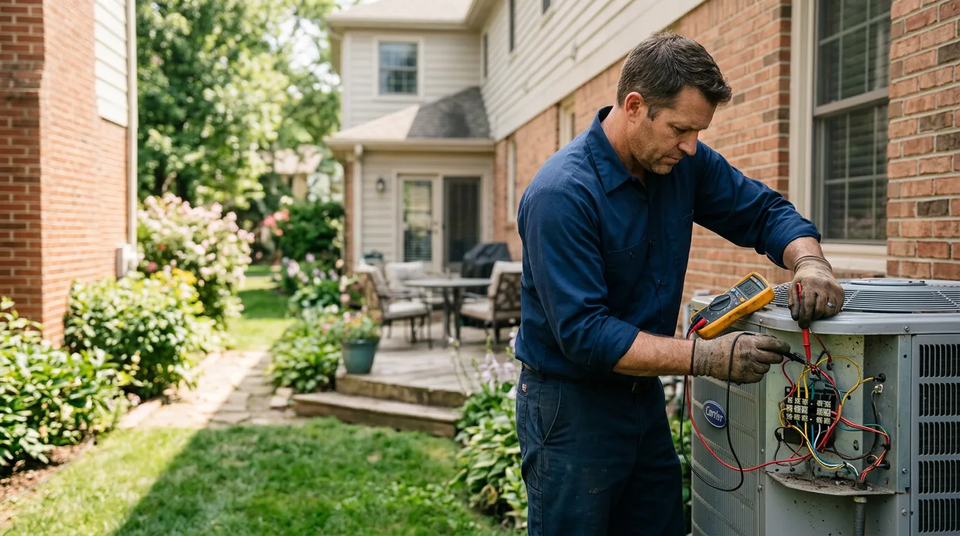 HVAC technician working near Saint Ignace, MI